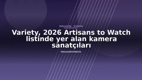 Variety, 2026 Artisans to Watch listinde yer alan kamera sanatçıları