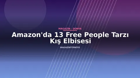 Amazon'da 13 Free People Tarzı Kış Elbisesi