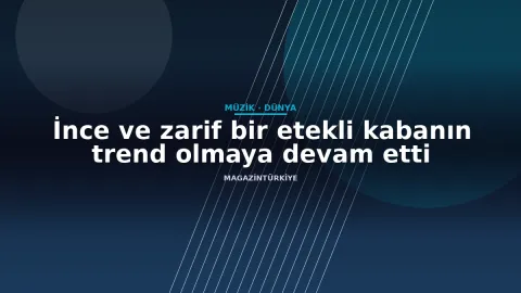 İnce ve zarif bir etekli kabanın trend olmaya devam etti