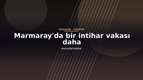 Marmaray'da bir intihar vakası daha