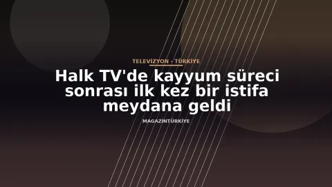 Halk TV'de kayyum süreci sonrası ilk kez bir istifa meydana geldi