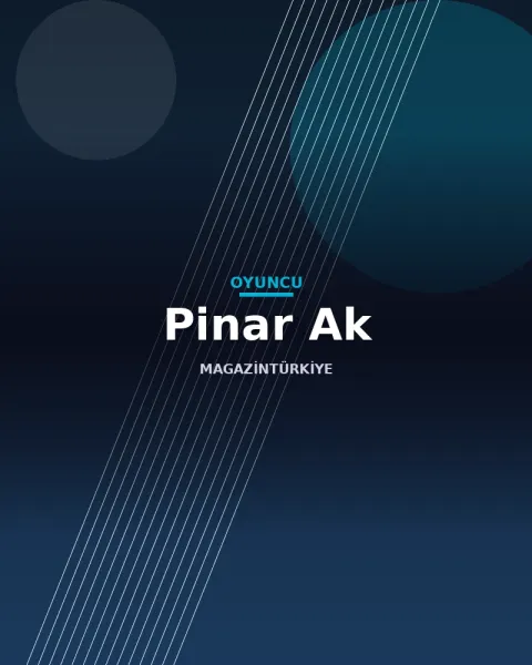 Pinar Ak, sahne alan bir oyuncu
