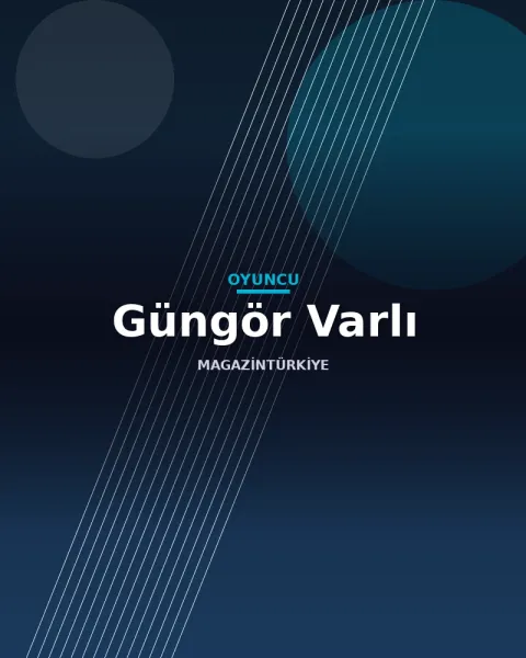 Güngör Varlı'nın portre fotoğrafı, sahne başında poz veren bir oyuncu