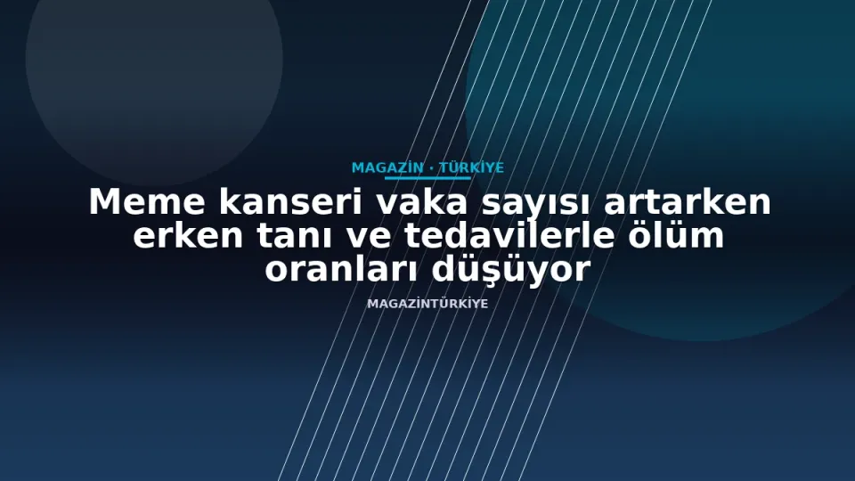 Meme kanseri vaka sayısı artarken erken tanı ve tedavilerle ölüm oranları düşüyor