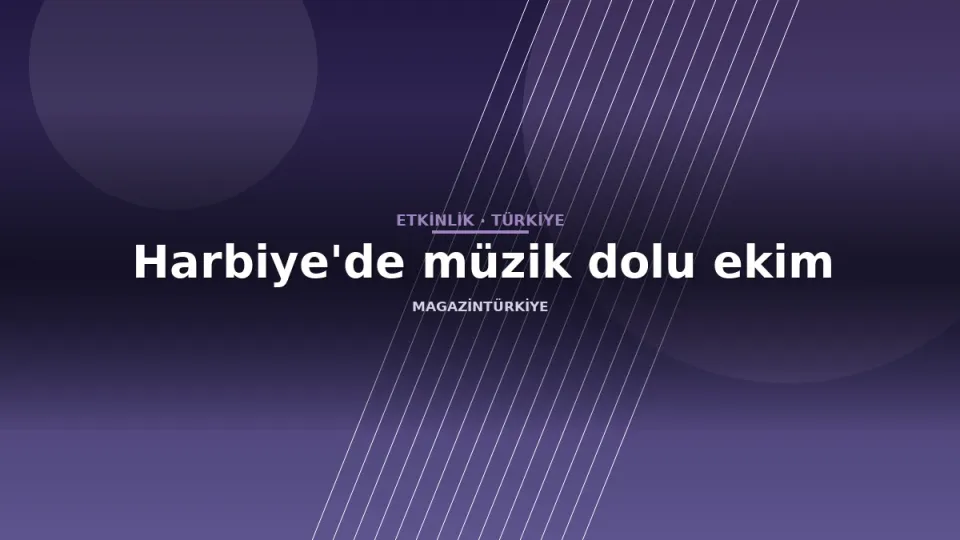 Harbiye'de müzik dolu ekim