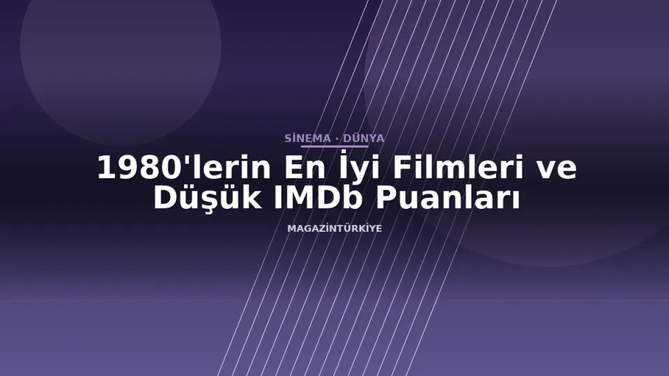 1980'lerin En İyi Filmleri ve Düşük IMDb Puanları