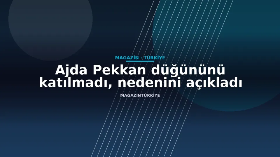 Ajda Pekkan düğününü katılmadı, nedenini açıkladı